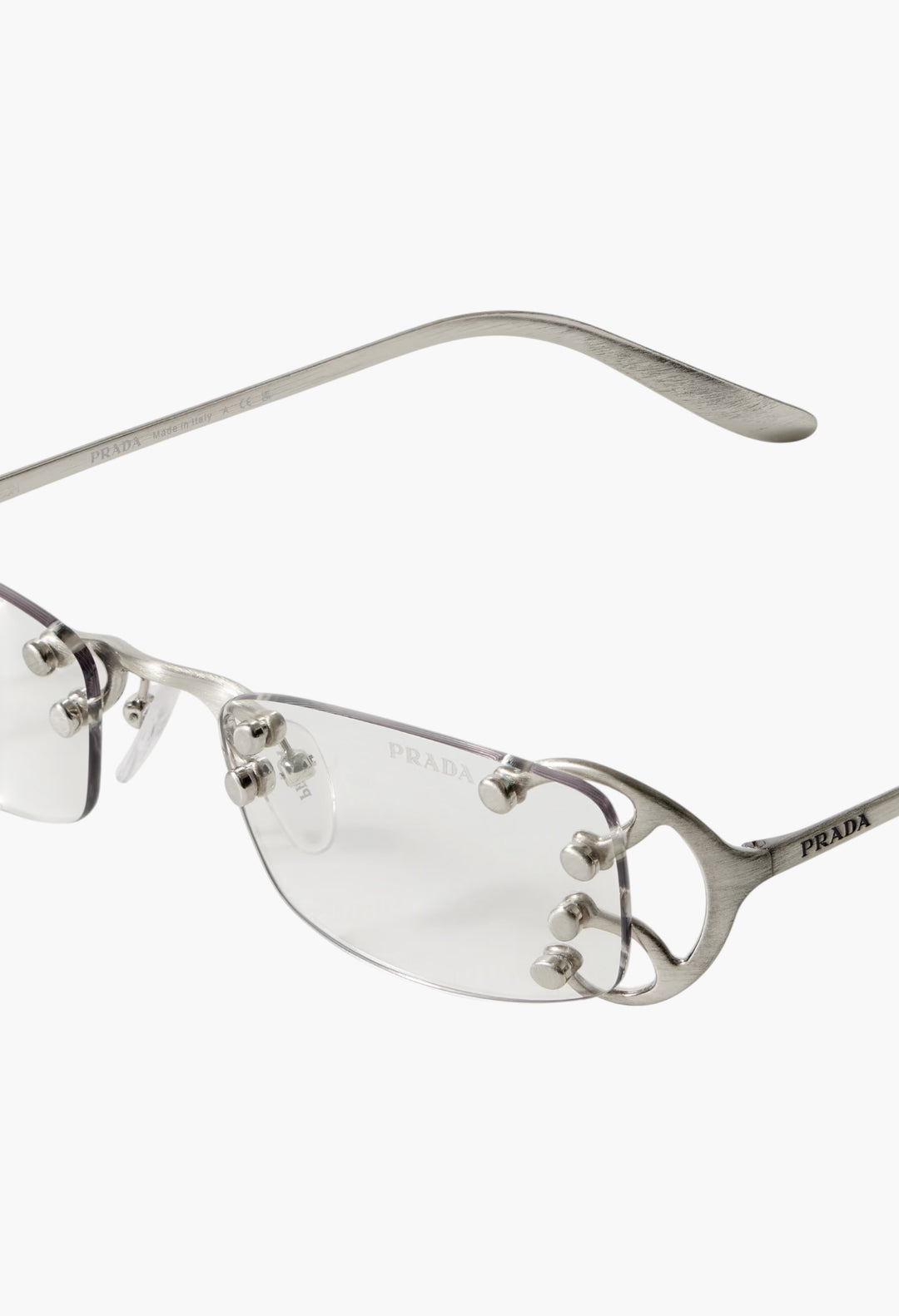 Square-Frame Silver-Tone Optical Glasses - GLAM MODA