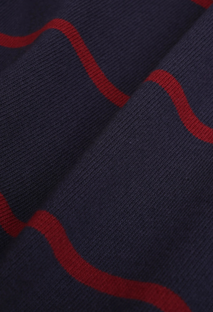 Serif Logo Rugby Polo Men - Dark Navy/White/Merlot - GLAM MODA