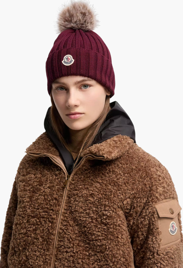 Wool Beanie With Pom Pom