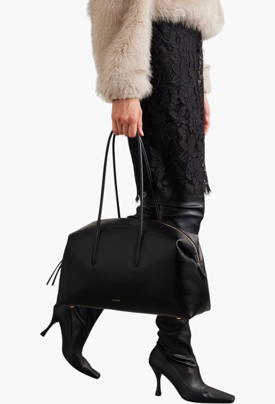 The Stockholm Leather-Trimmed Canvas Tote Bag - GLAM MODA