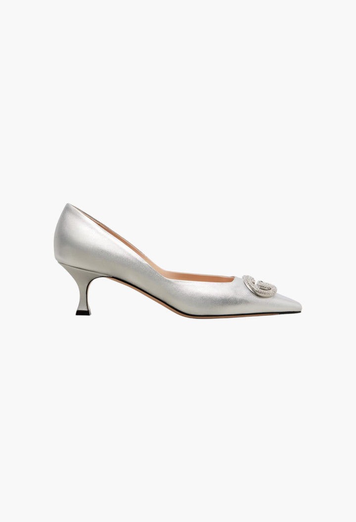Alicia Interlocking G 55 Leather Pumps - GLAM MODA
