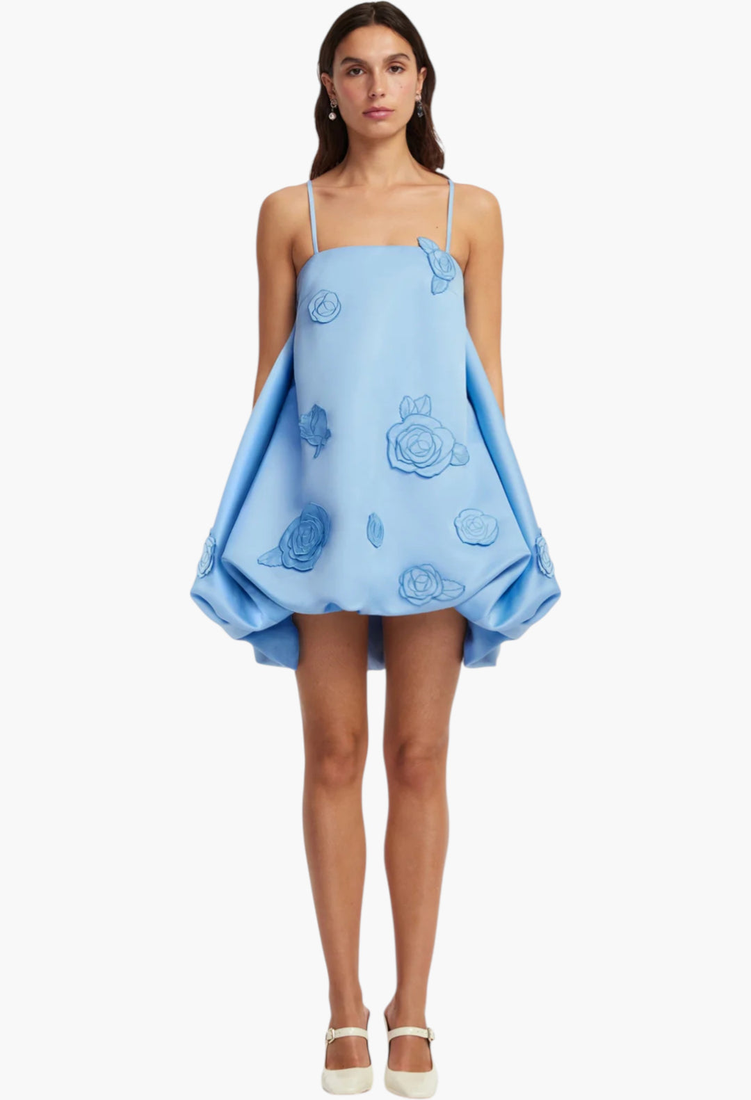 Embellished Puff Mini Dress - GLAM MODA