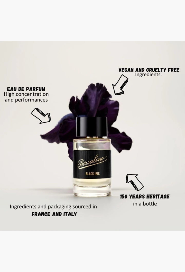 Borsalino Black Iris Perfume for Men – Eau de Parfum