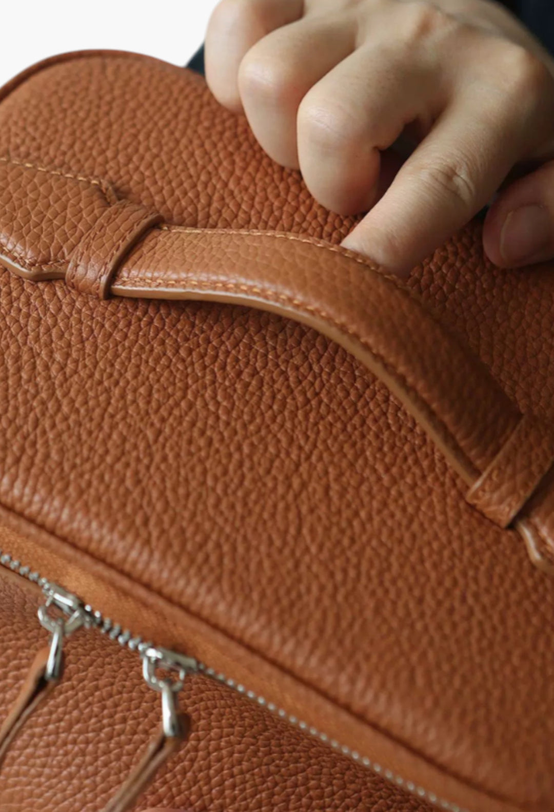 Leather Vanity Case Gold - GLAM MODA