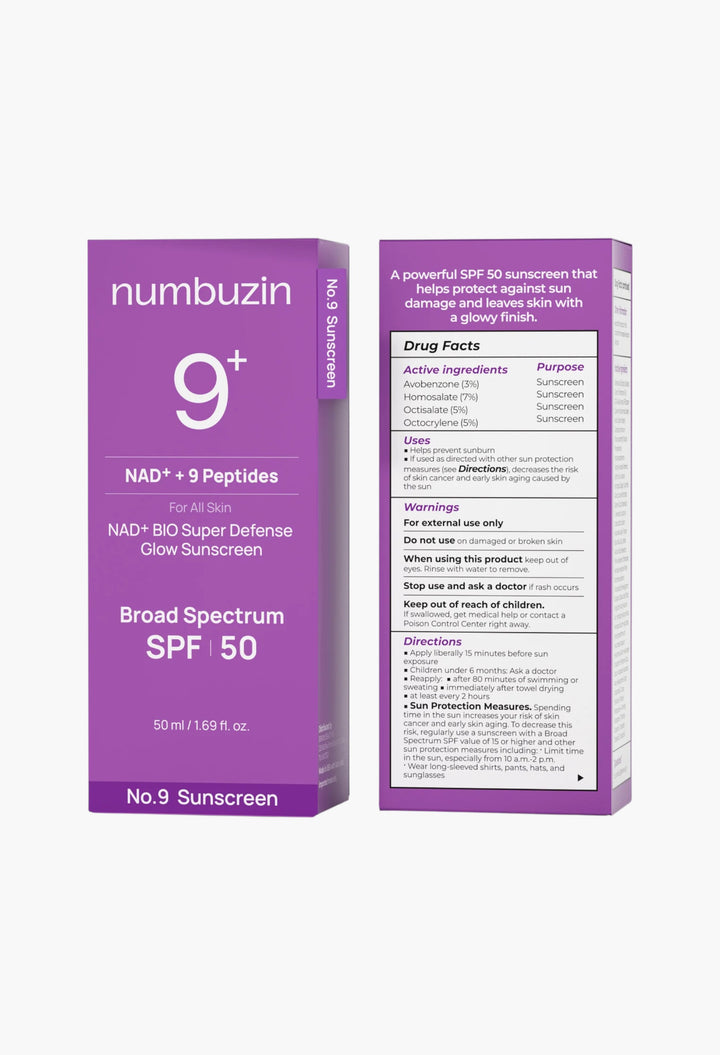 No.9 NAD+ BIO Super Defense Glow Sunscreen - GLAM MODA