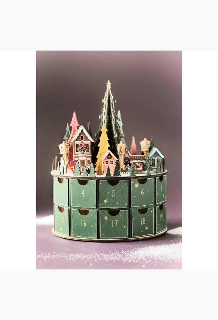 Maren Baxter Light-Up Wooden Advent Calendar