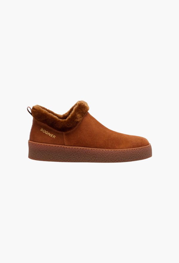 Cognac - Lucerne Suede Ankle Boots
