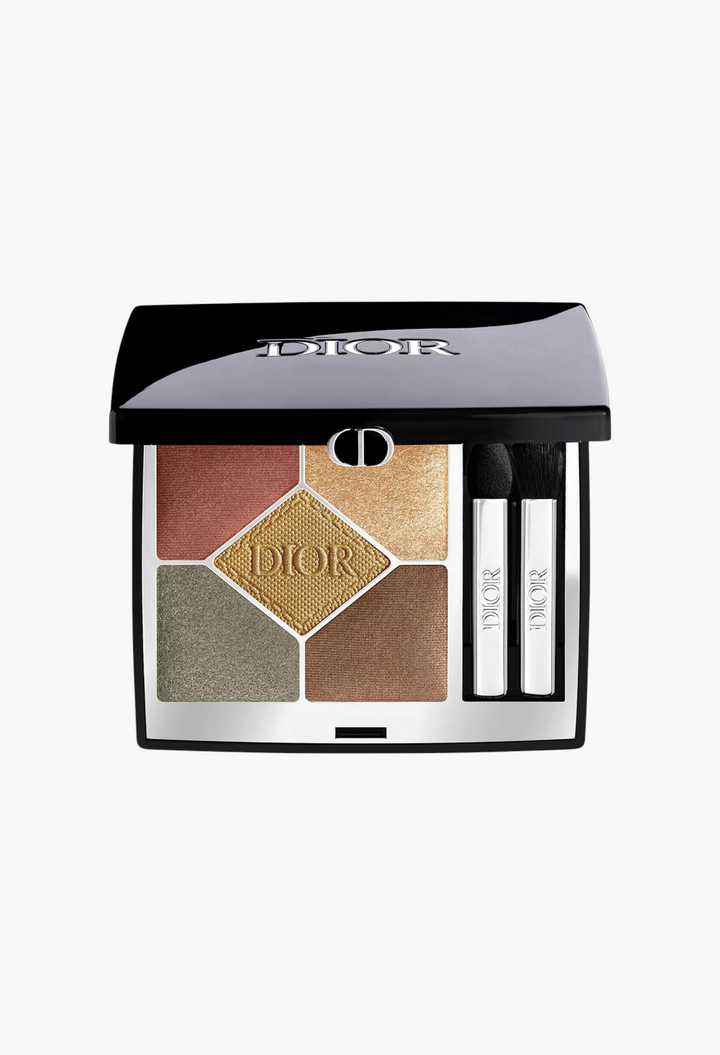 GLAM MODA Diorshow 5 Couleurs Couture Eyeshadow Palette featuring five earthy metallic and matte shades with applicators