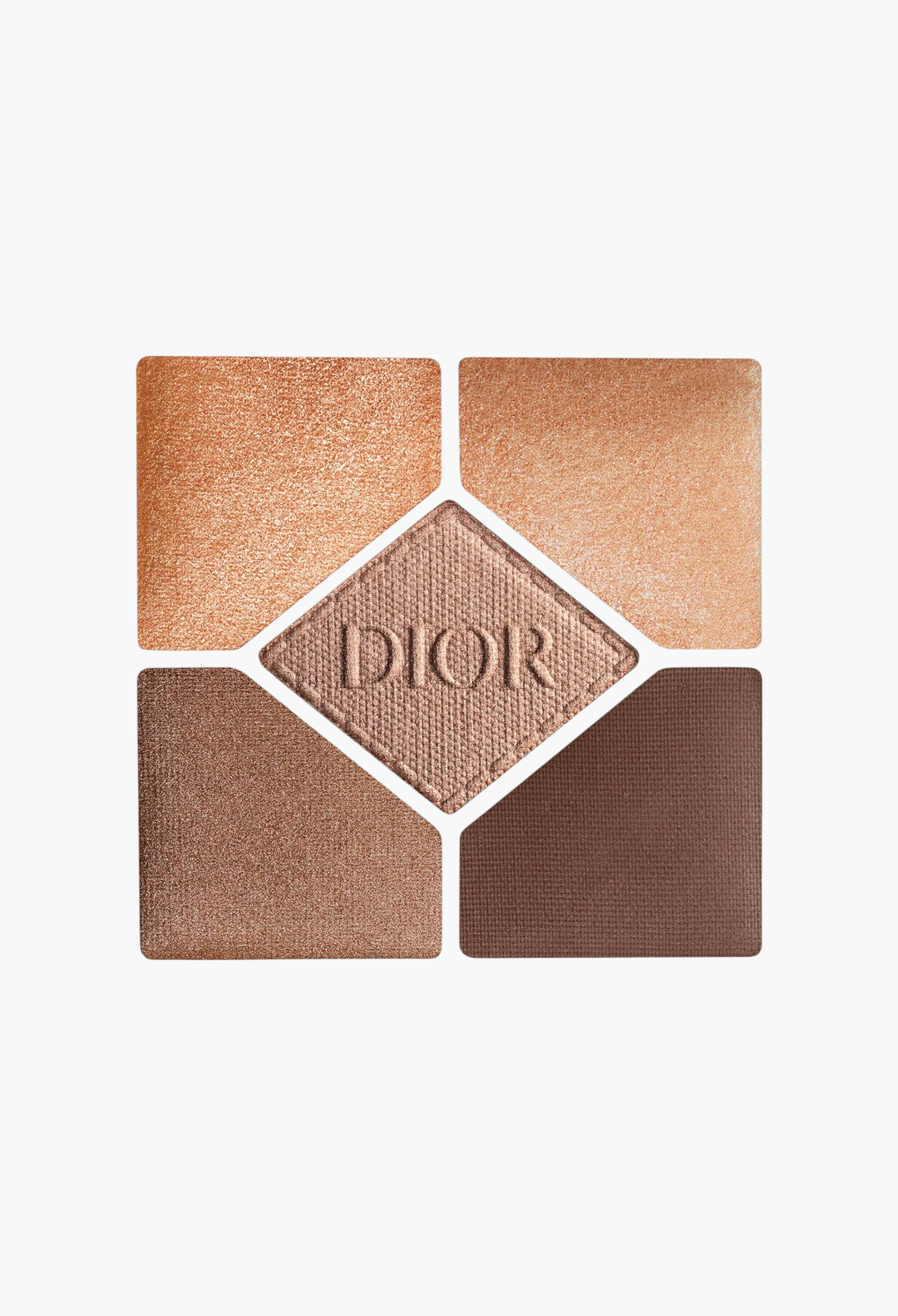GLAM MODA Diorshow 5 Couleurs Couture Eyeshadow Palette featuring five neutral brown and bronze shades in a compact.
