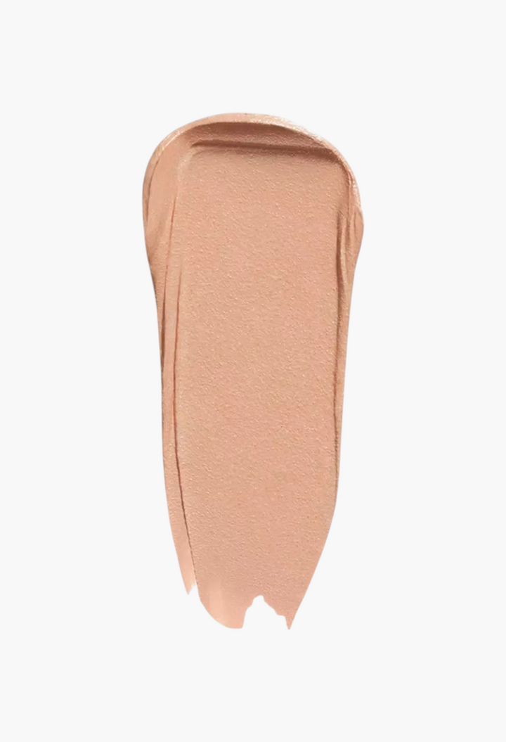 GLAM MODA Concealer SPF 27 swatch showing a smooth, creamy, light beige full-coverage makeup texture