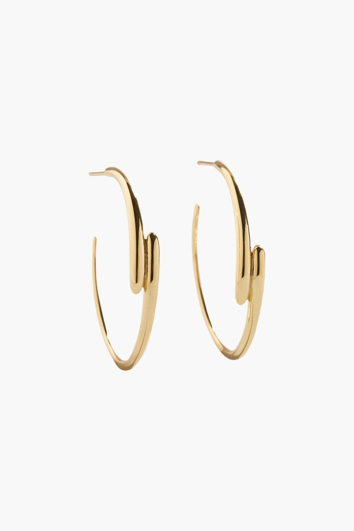18K Gold Ella Hoop Earrings - GLAM MODA