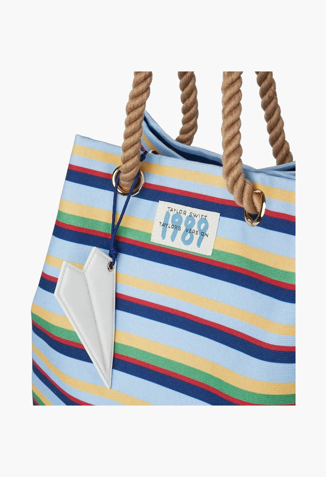 1989 Striped Bucket Bag