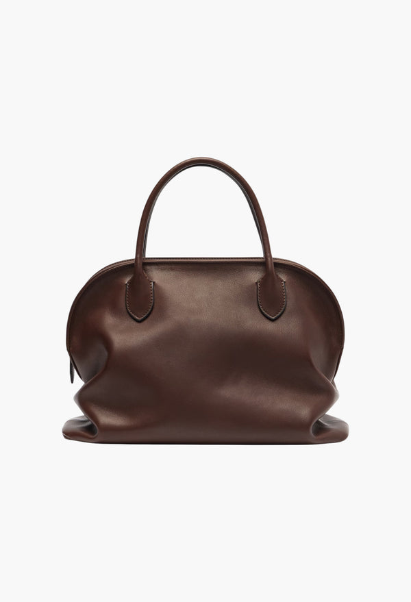 Brown - Agnes Leather Tote Bag