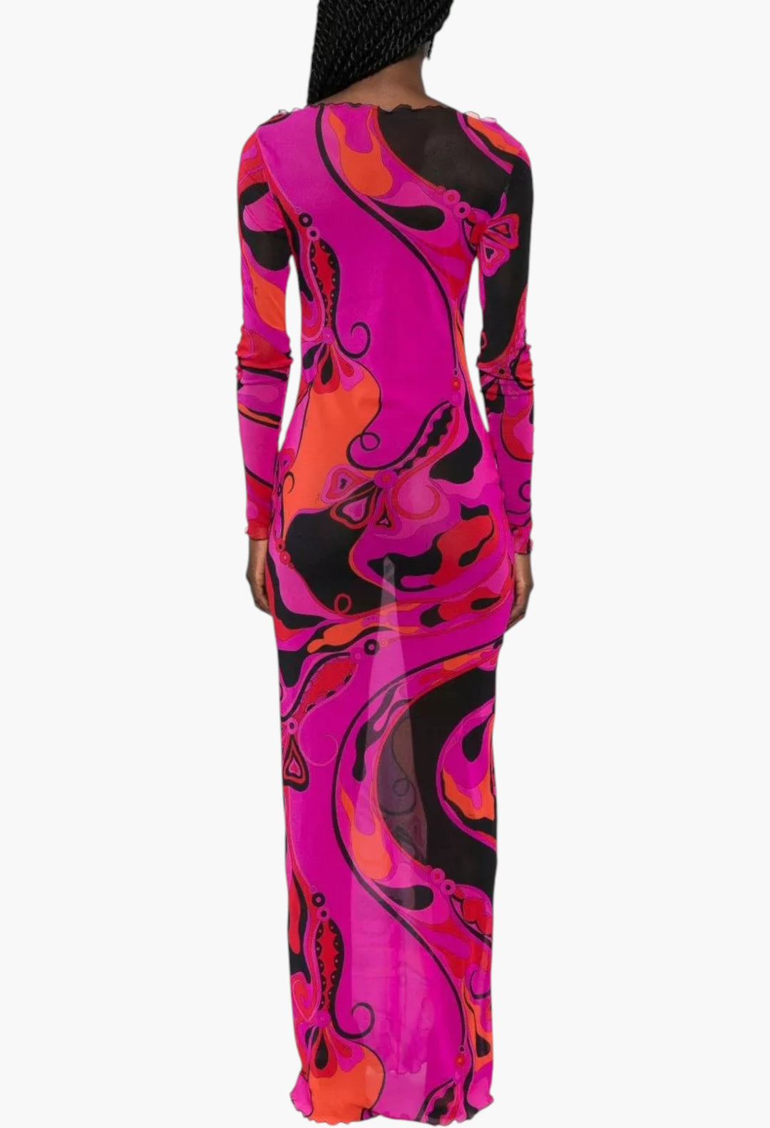 Printed Long Dress - GLAM MODA