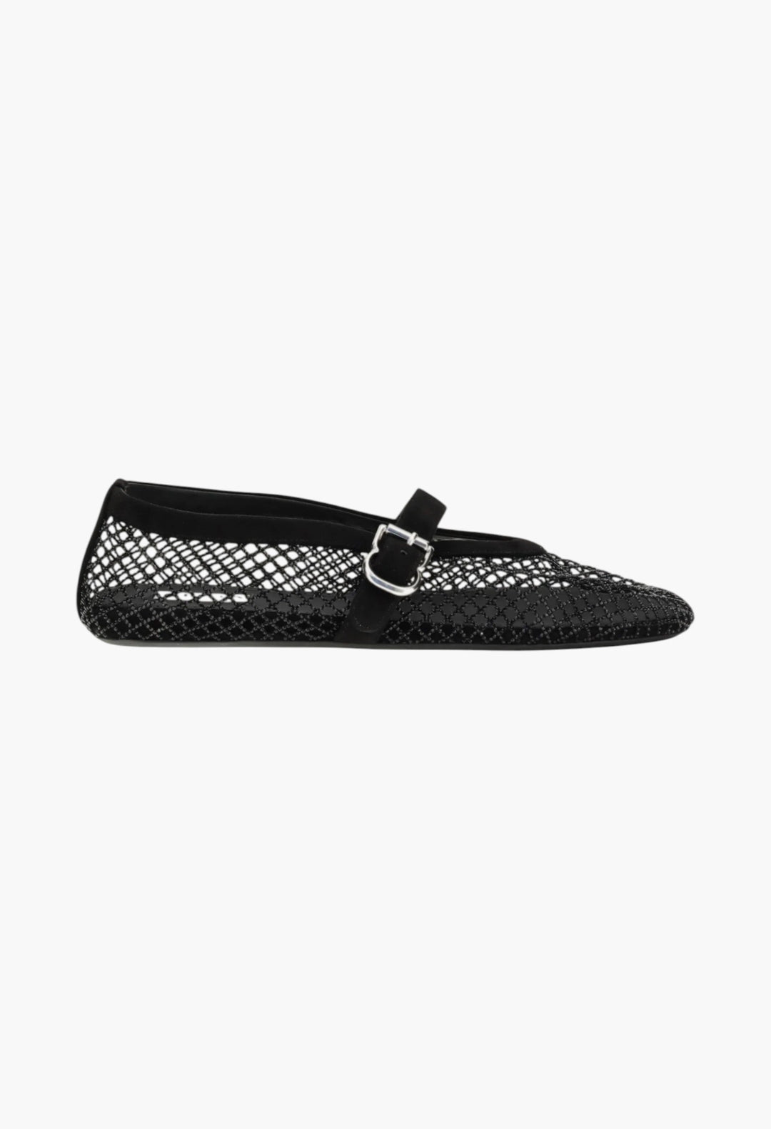 Rhinestone Mesh Ballerinas - GLAM MODA