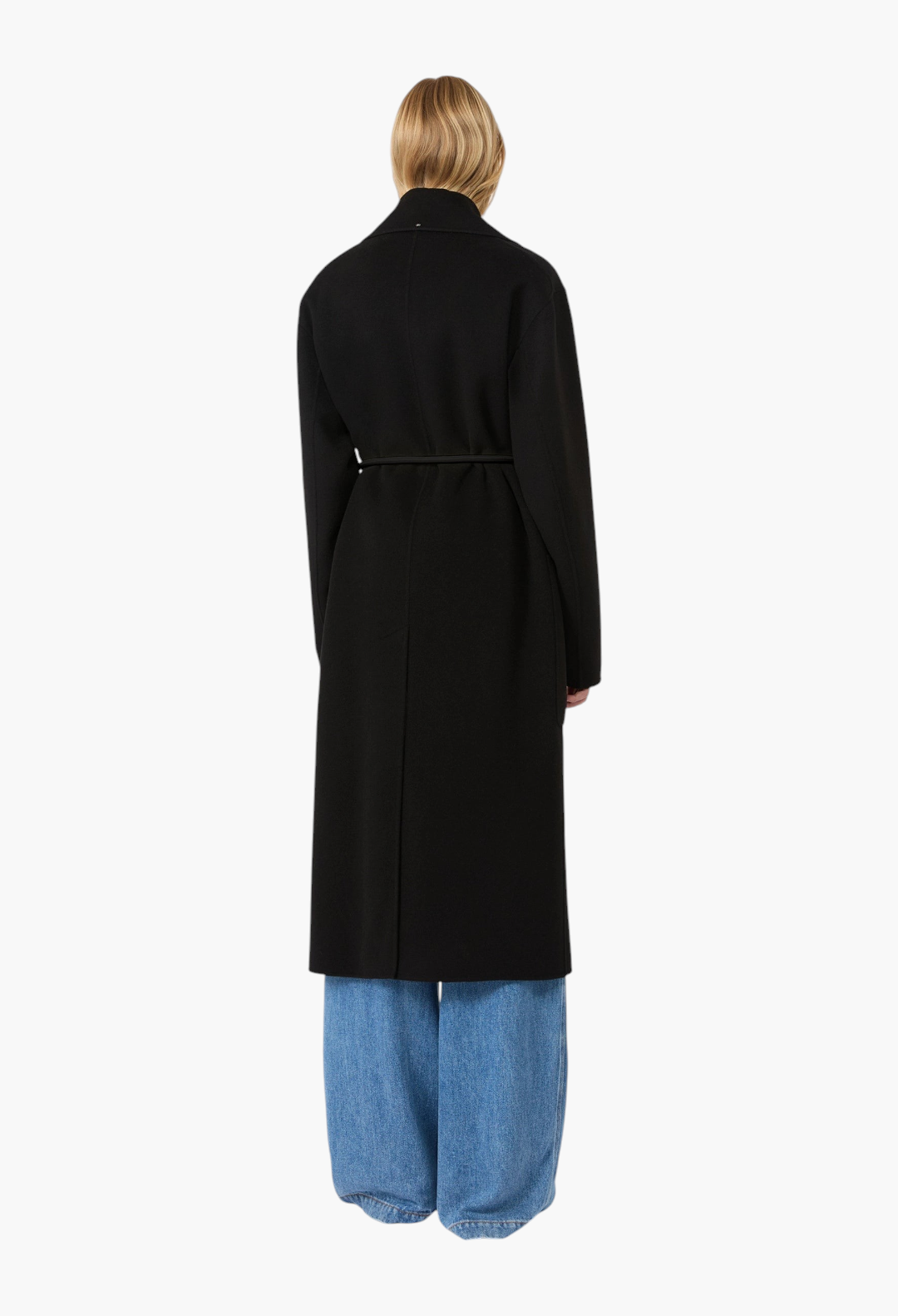 Max Mara Oversized double wool coat - BLACK