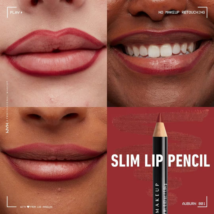 Slim Lip Pencil - Natural-Looking Long-Wear Lip Liner - GLAM MODA