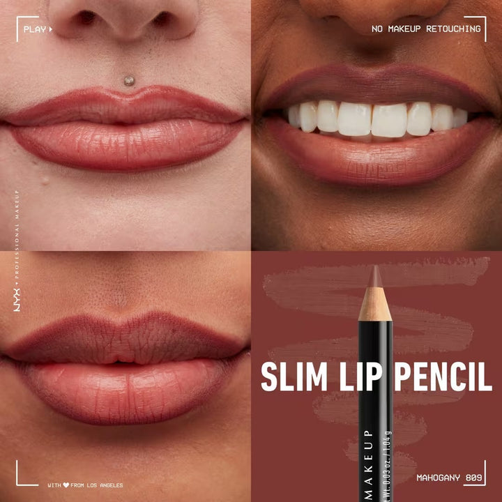 Slim Lip Pencil - Natural-Looking Long-Wear Lip Liner - GLAM MODA