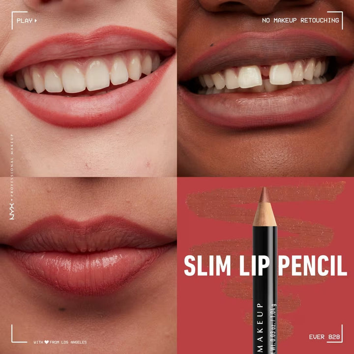 Slim Lip Pencil - Natural-Looking Long-Wear Lip Liner - GLAM MODA