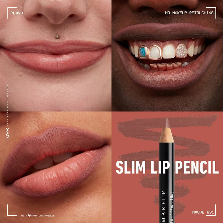 Slim Lip Pencil - Natural-Looking Long-Wear Lip Liner - GLAM MODA