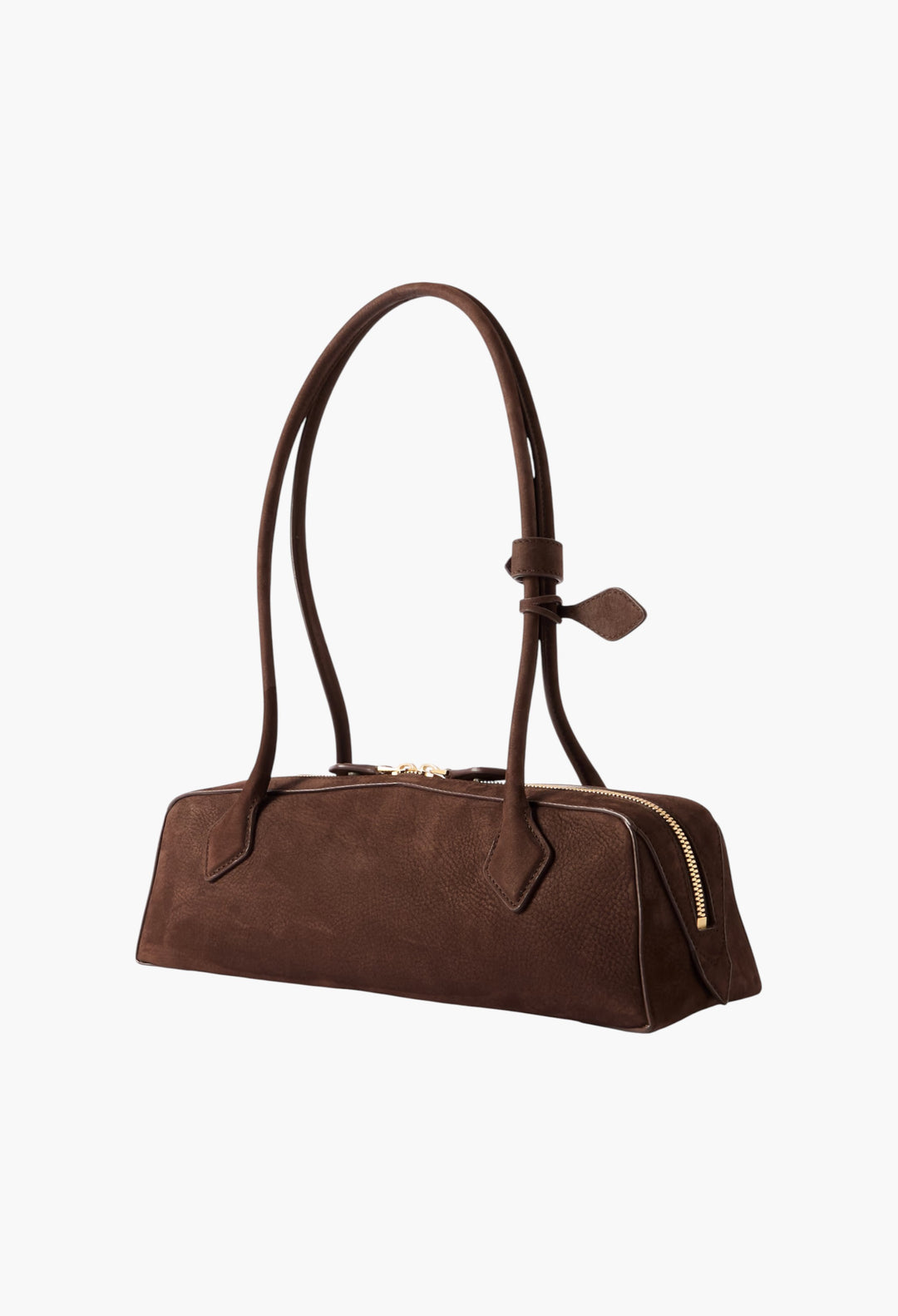 Le Teckel Medium Nubuck Shoulder Bag - GLAM MODA