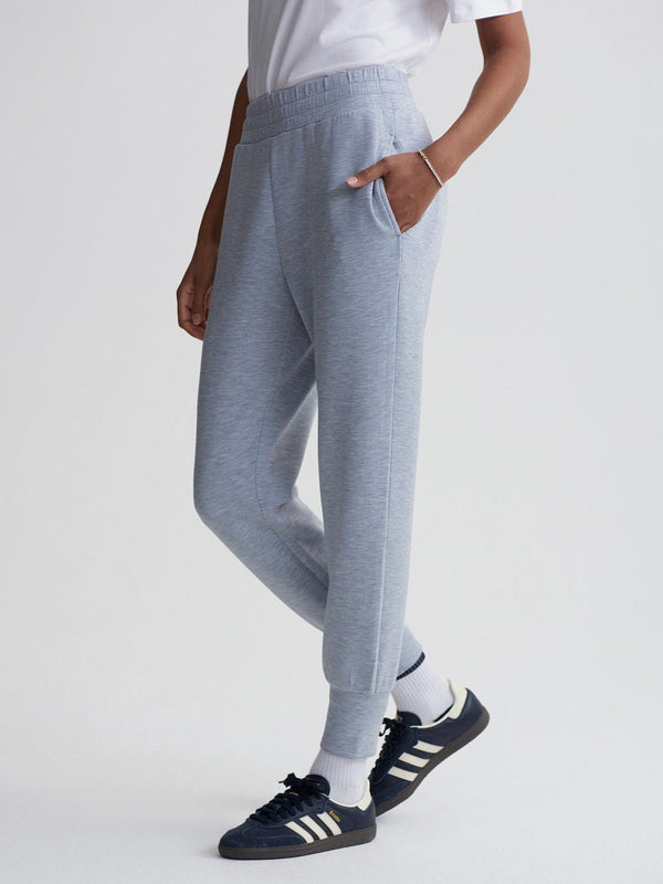 Mid Blue Marl - The Slim Cuff Pant 25