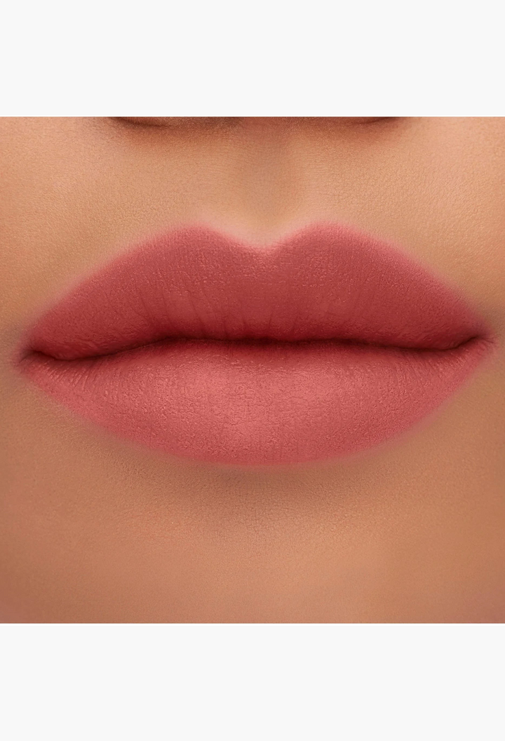 GLAM MODA Yves Saint Laurent The Inks Blurring Matte Liquid Lip Stain showing a soft-focus smoked-blur lip effect.