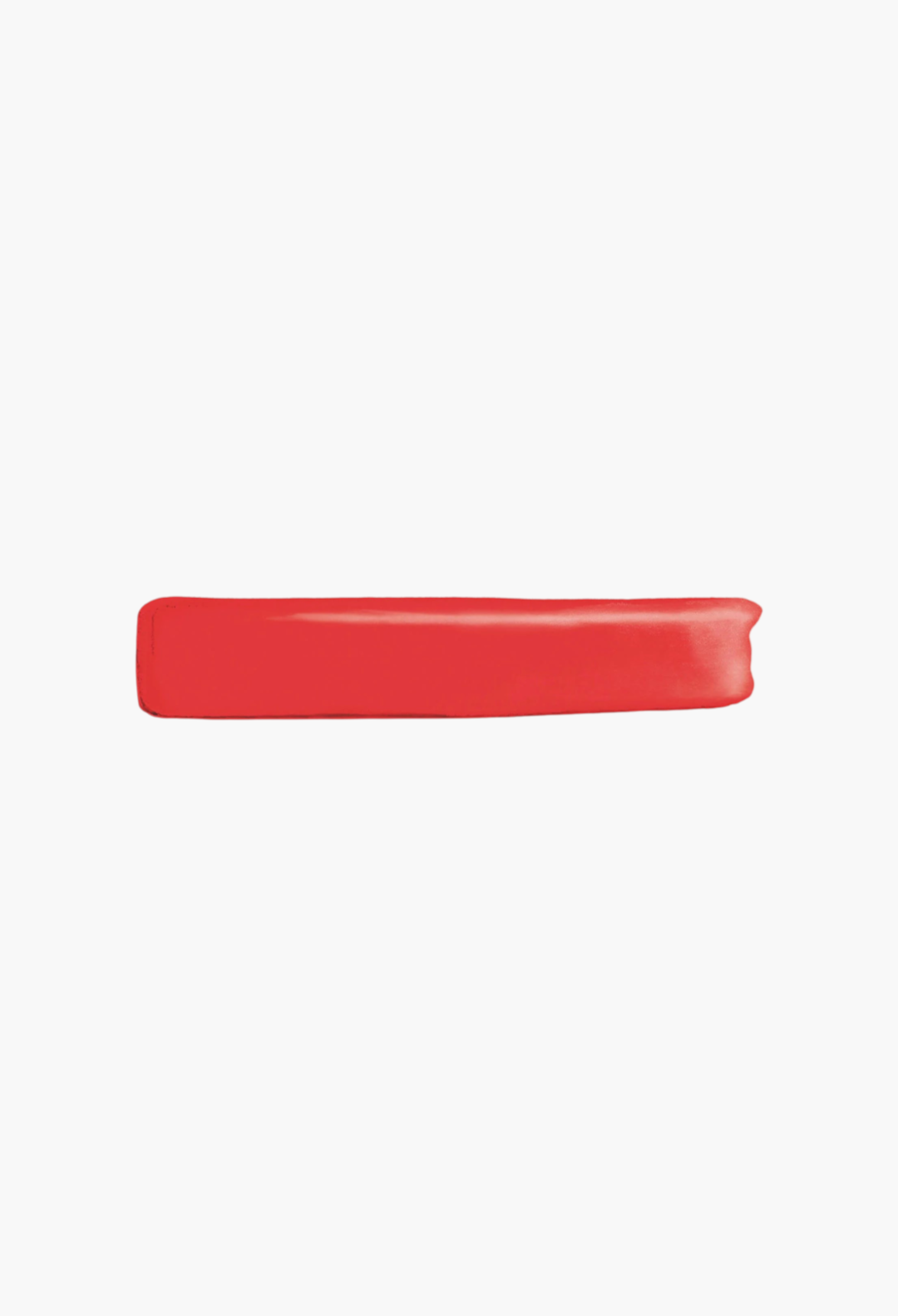 GLAM MODA Yves Saint Laurent The Inks Blurring Matte Liquid Lip Stain swatch in a vibrant red shade