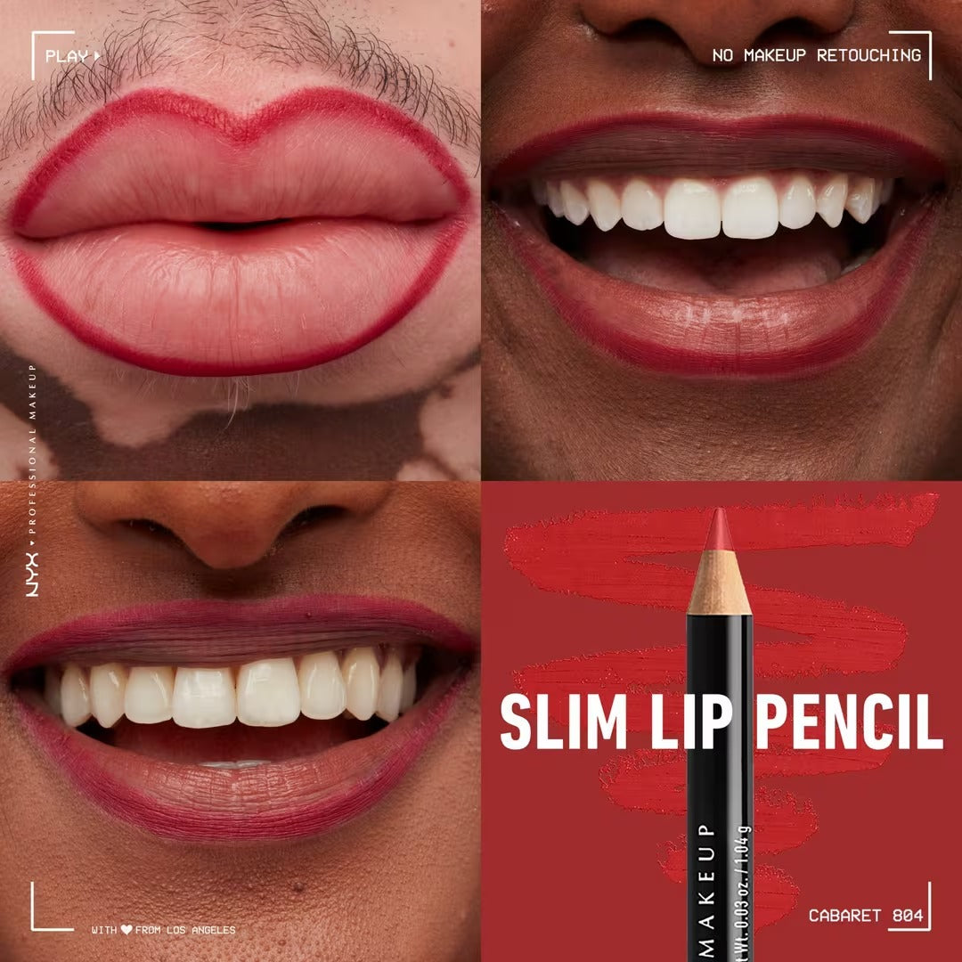 Slim Lip Pencil - Natural-Looking Long-Wear Lip Liner - GLAM MODA