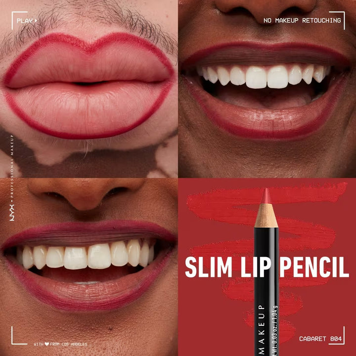 Slim Lip Pencil - Natural-Looking Long-Wear Lip Liner - GLAM MODA