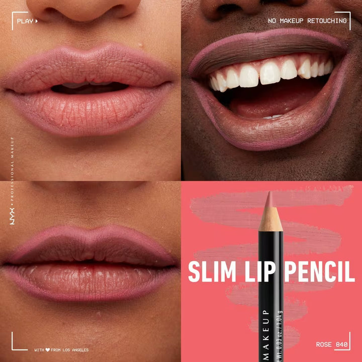Slim Lip Pencil - Natural-Looking Long-Wear Lip Liner - GLAM MODA