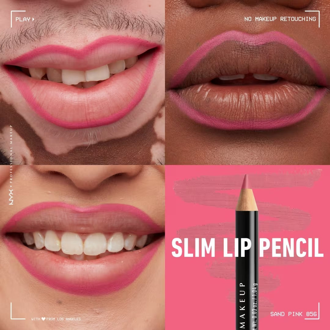 Slim Lip Pencil - Natural-Looking Long-Wear Lip Liner - GLAM MODA