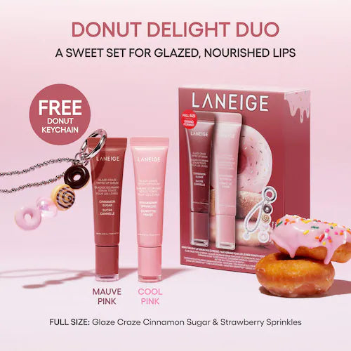 Glaze Craze Donut Delight Hydrating Tinted Lip Serum Duo - GLAM MODA