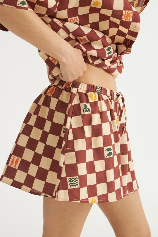 Shorts Made Of Linen And Cotton