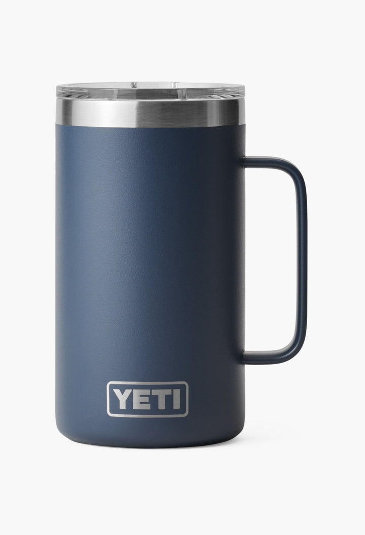 Navy - Stackable Mug With Durasip™ Ceramic Lining - GLAM MODA