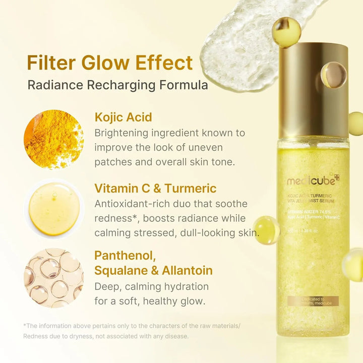 Kojic Acid Turmeric Vita Jelly Mist Serum - GLAM MODA
