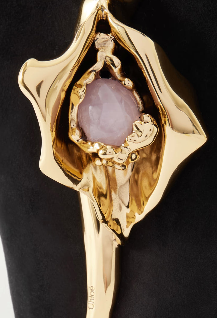 Eden Treasure Embellished Suede Tote Bag - GLAM MODA