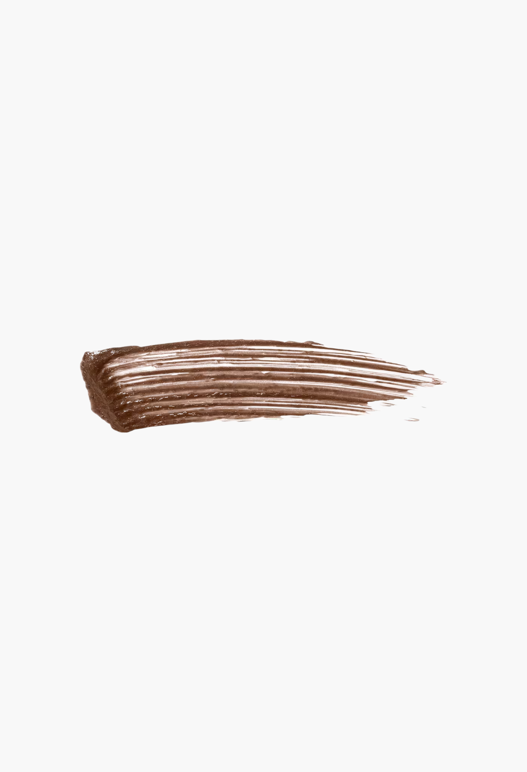 GLAM MODA Gimme Brow+ tinted eyebrow gel swatch showing a smooth brown creamy texture for volumizing brows