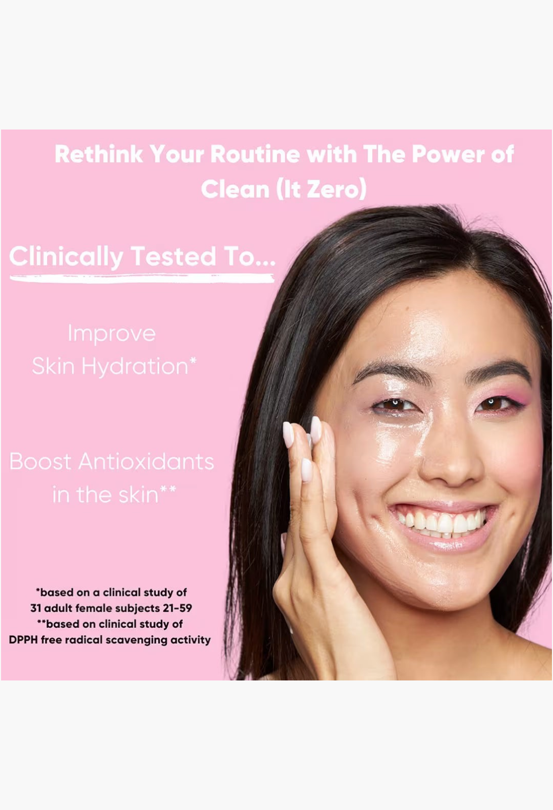 GLAM MODA model applying Clean It Zero Original Cleansing Balm to her face to remove makeup