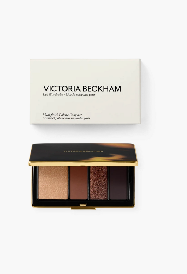 GLAM MODA Victoria Beckham Eye Wardrobe eyeshadow palette in Night Flash with four brown and bronze shades