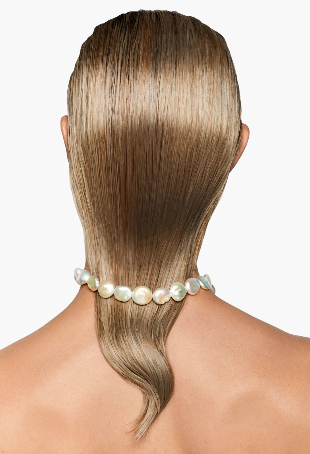 14kt Gold Baroque Pearl Strand Necklace