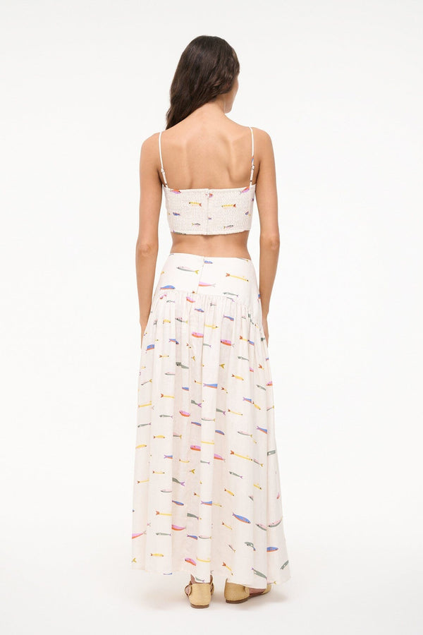 Ivory - Procida Linen Skirt Pop Sardines