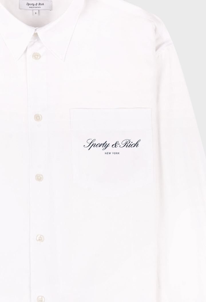 Signature NY Oversized Shirt - GLAM MODA