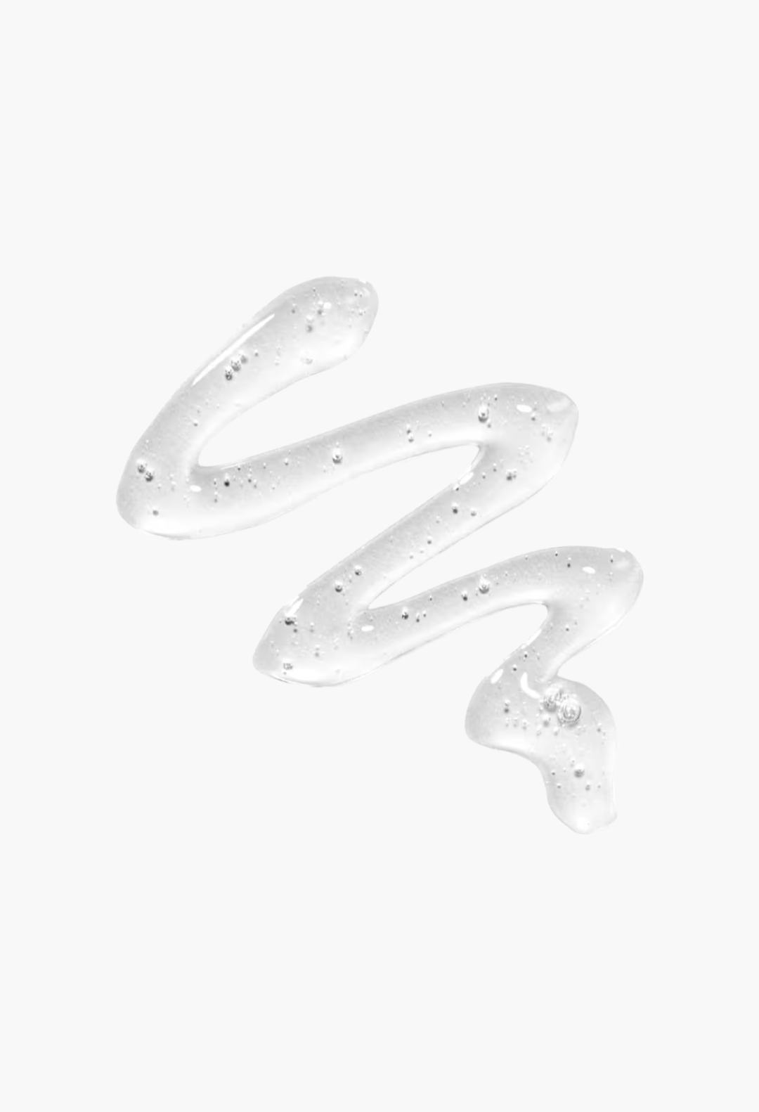 GLAM MODA Power Calm Hydrating Gel Cleanser with a clear, lightweight gel texture for gentle facial cleansing.