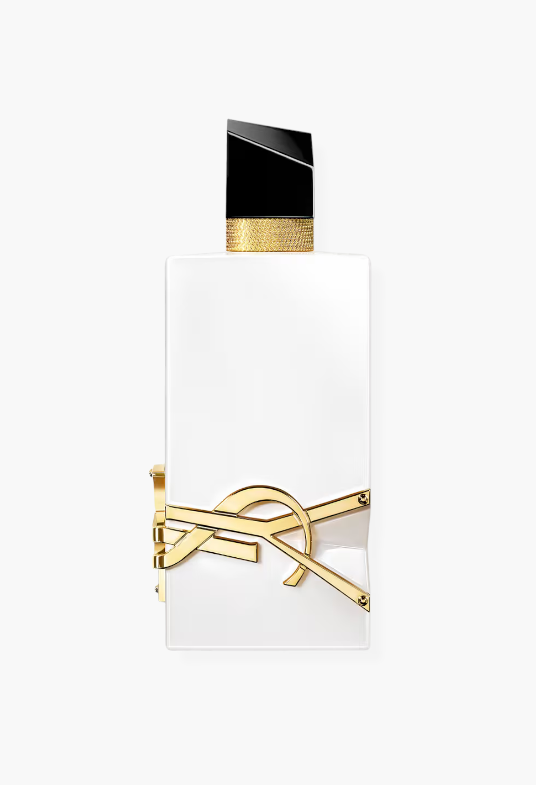 GLAM MODA Yves Saint Laurent Libre L’Eau Nue alcohol-free perfume in a radiant white bottle with gold logo detail