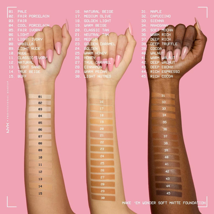 Make 'EM Wonder, 24H Soft Matte Foundation - GLAM MODA