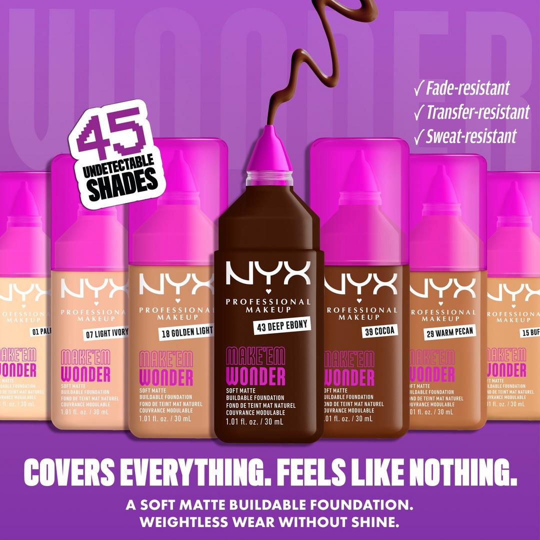Make 'EM Wonder, 24H Soft Matte Foundation - GLAM MODA