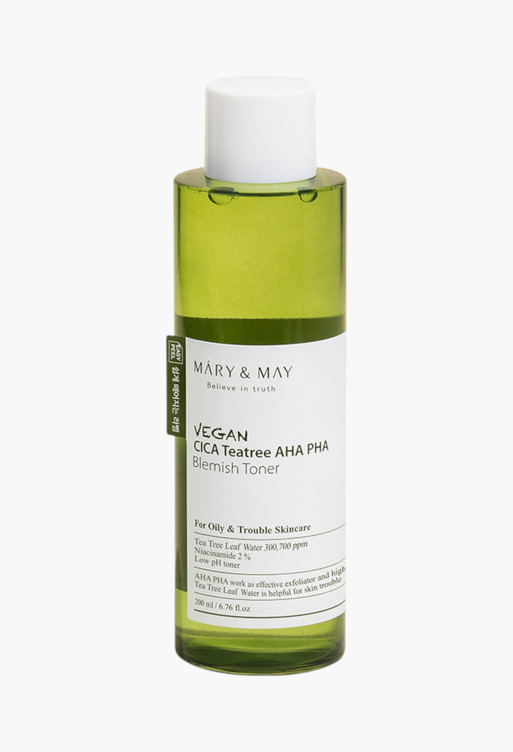 Vegan CICA Tea Tree AHA PHA Blemish Toner