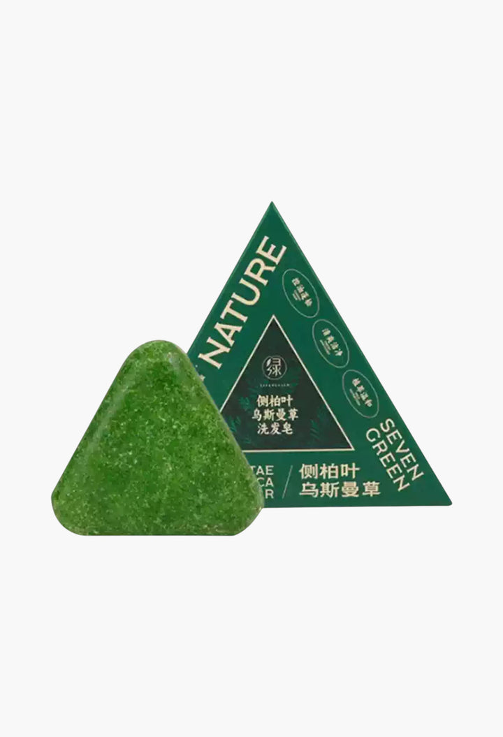 Nature Seven Green Triangle Solid Shampoo Bar - GLAM MODA