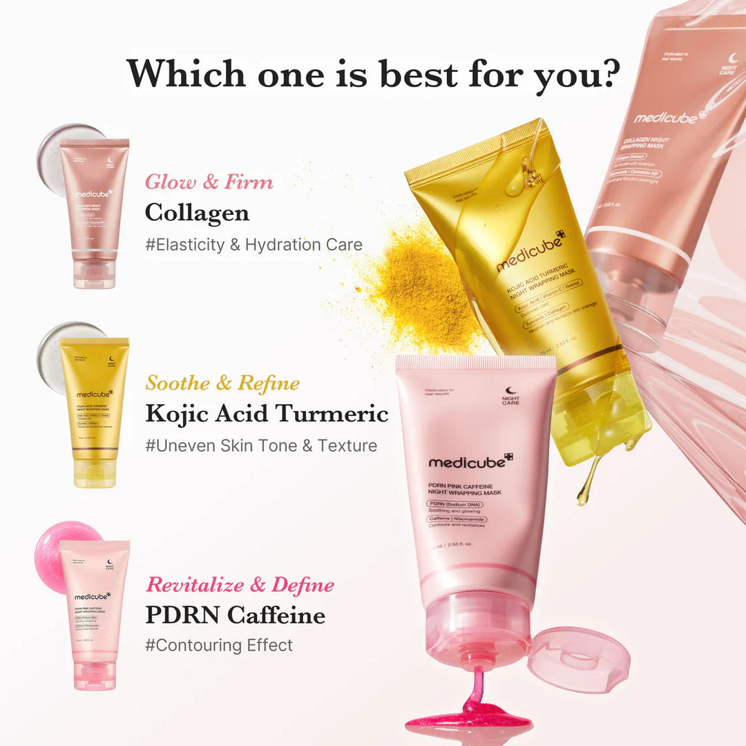 PDRN Pink Caffeine Overnight Wrapping Mask - GLAM MODA